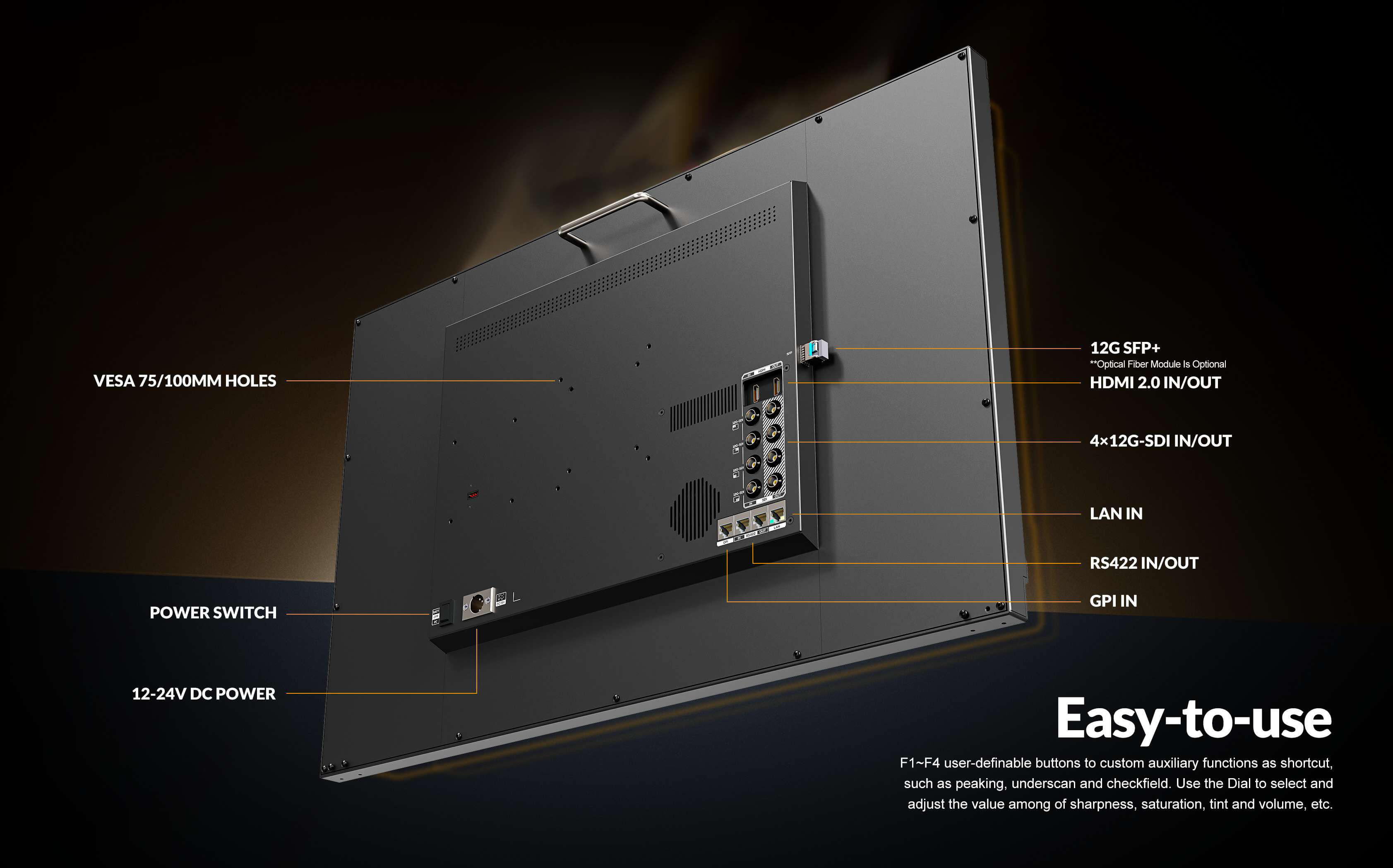 31.5 اینچ 8K 12G-SDI MONIFACTIO MONITOR6